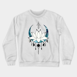 Lotus Flower Moon Crewneck Sweatshirt